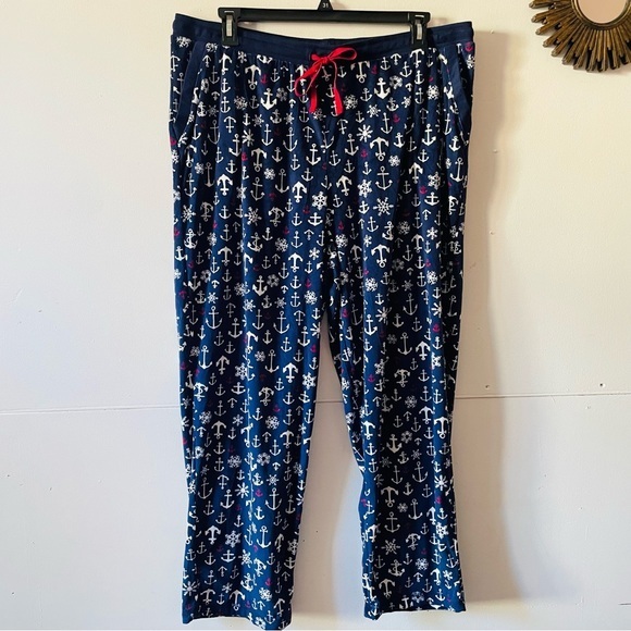 Nautica Women’s Navy velour pajama pants Size XXL - Picture 1 of 12